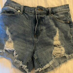 Kendall + Kylie Distressed Denim Shorts